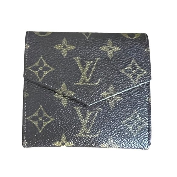 LOUIS VUITTON: Brown, "LV" Logo, Medium Folding Wallet #L1160 - Picture 2 of 11